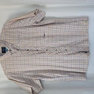 True Flies Bokeelia Tattersall Performance Fishing Outdoors Button Shirt XXL